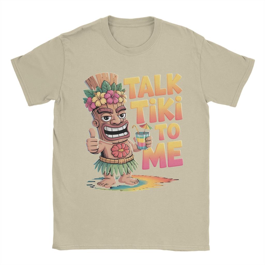 Unisex TShirts tropical humor beach party tiki tropical drink Vintage 100 Cotton Tees Short Sleeve T Shirt O Neck Tops Printed