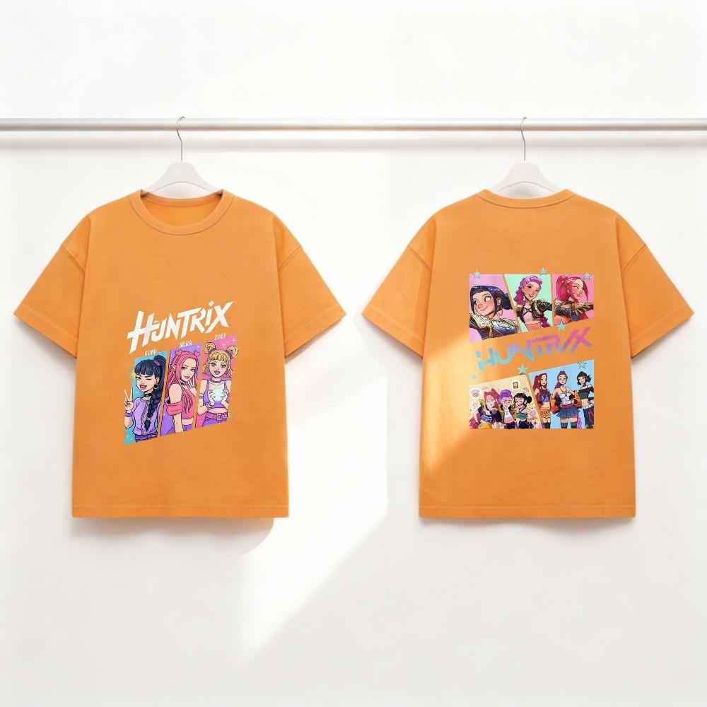 Beliebte Huntrix Hunter Kinder Kurzarm Oberteile Kinder Sommer T-Shirt Doppelseitige Sportliche T-Shirts Kostüm