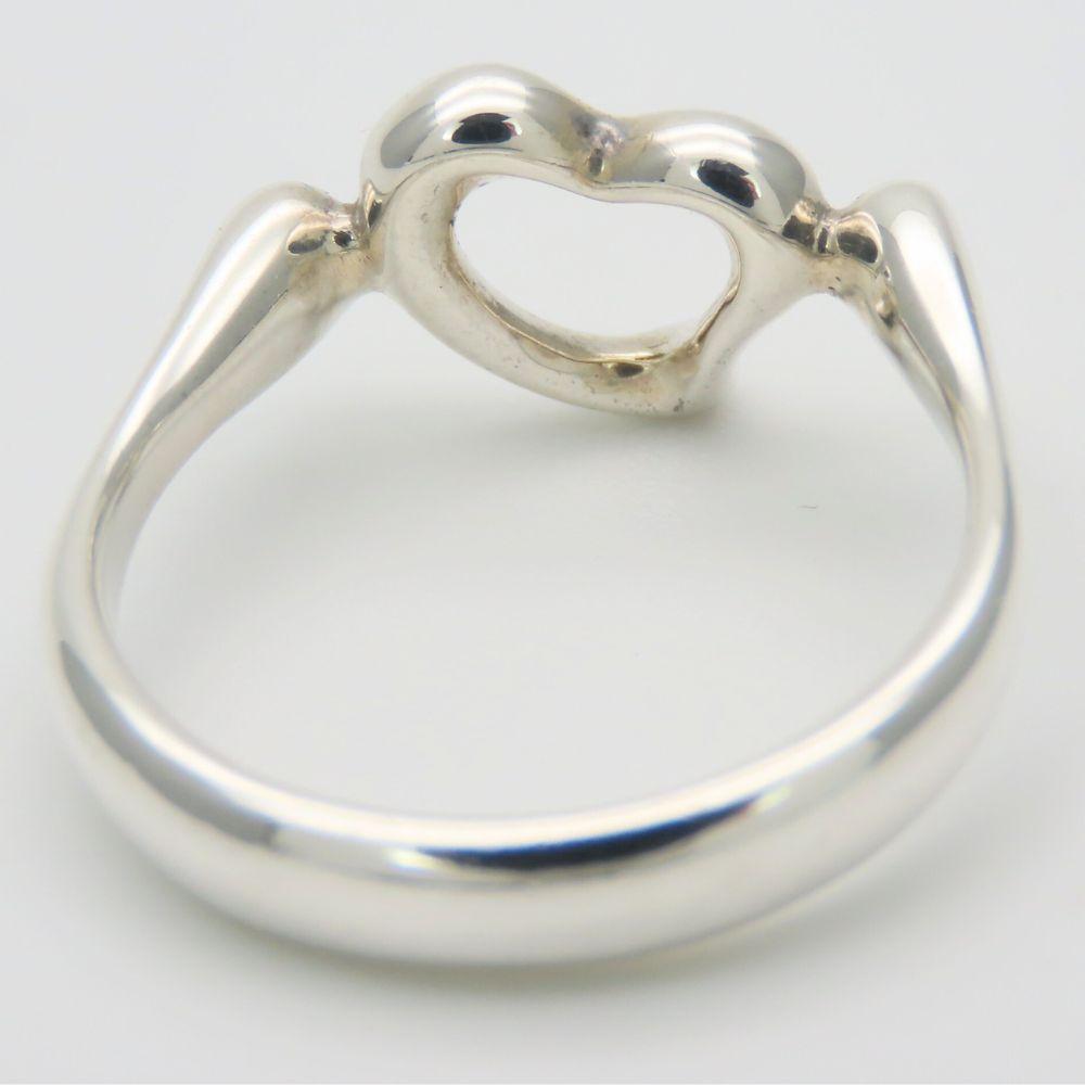Used TIFFANY&Co. Ring Open heart EU#50.5 Silver925 2.5g Silver Accessory
