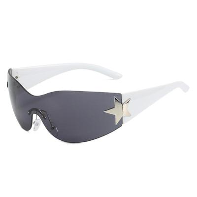 2022 Autumn Women's Star Wrap-Around One-Piece Sunglasses