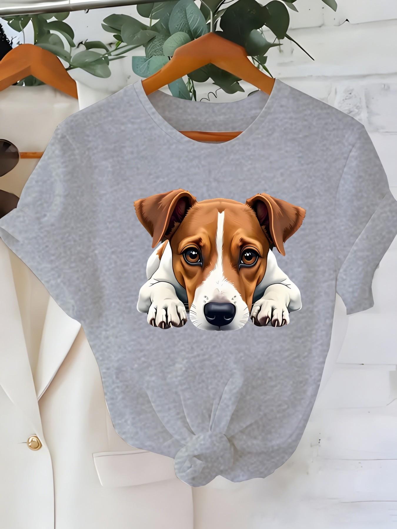 

Casual And Cute Style Women S Jack Russell Terrier Print Short-Sleeved T-Shirt. Daily Casual Wear Top. Machine Washable. Daily Short-Sleeved. Suitable L дубильна кора