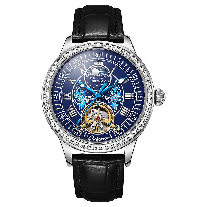 Top Brand Luxury Men's Mechanical Watch Luminous Leather Strap Waterproof Man Watch Top Brand Luxury Business Watch For Men