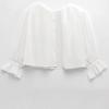 Women's 2025 Spring/Summer European & American Fashion Breathable Embroidered Single-Breasted Top Shirt