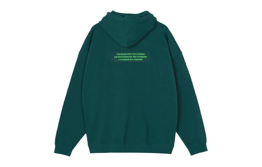 adidas Originals BIG TREFOIL HOODIE Sweatshirt Men's Forest Green H09351