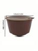1/2/3/5pcs Reusable Coffee Capsule Filter Cup Dispenser For Nescafe Dolce Gusto Refillable Coffee Capsules Pod Compatible Kit