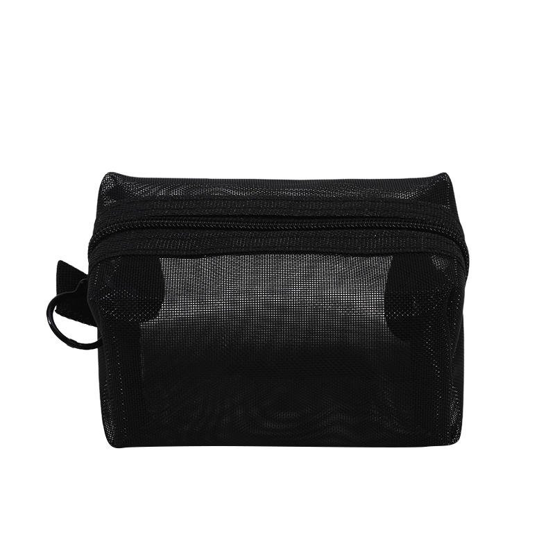 Colorful Mesh Storage Bag Mini Portable Carry On Lipstick Change Bags Headphone Data Cable Zipper Storage Boxes