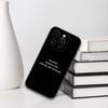 Minimalist Life Rules Phone Case For IPhone 16,15,14,13,12,11,XS,XR,X,8,7,Pro,Max,Plus,mini Silicone Black Cover