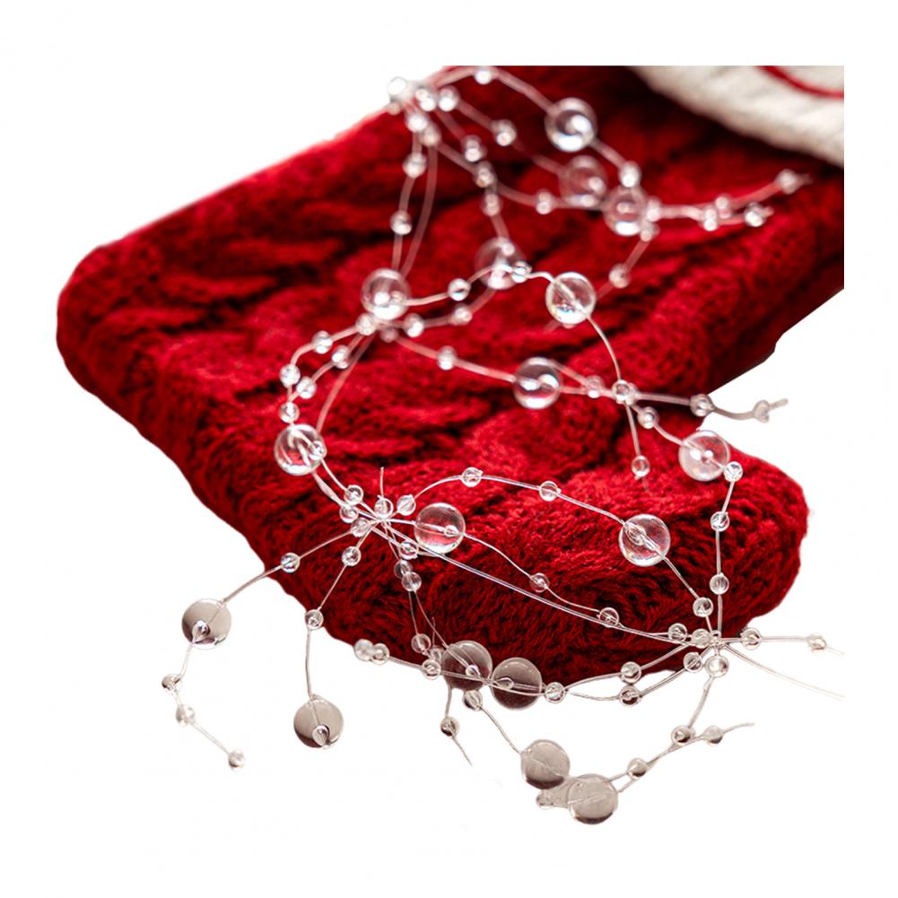 Holiday Tree Decor Christmas Tree Pendant Diy Hanging Ornament Festive Bead Strings for Xmas Tree Decoration Holiday Party Decor