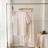 Butterfly Dark Pattern Ice Silk Pajamas Women's Summer Short Sleeves V Embroidered Lapel Open Button Jacquard Girl Pink Homewear