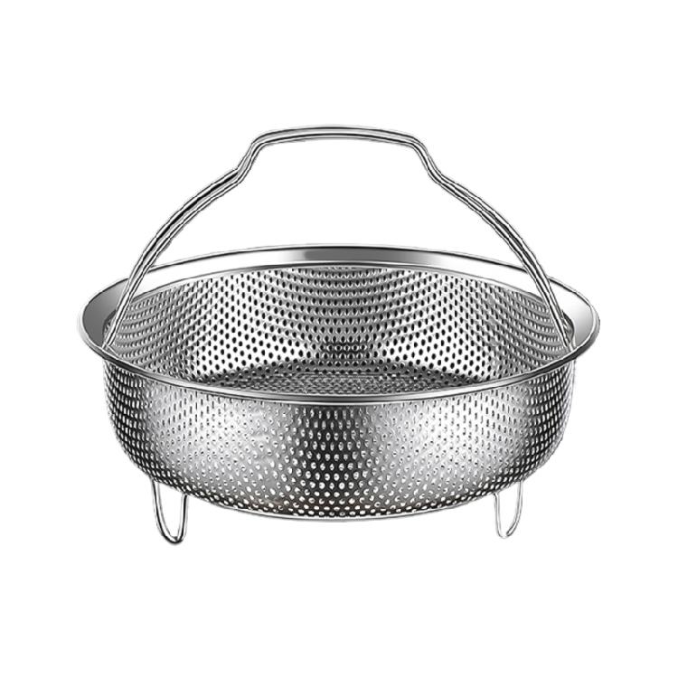 Cestas Coladoras de Acero Inoxidable para Vaporizar Drenaje Escurridor para Arroz Huevos Verduras Carne