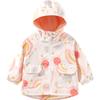 Beibeiyi Kids' Rainbow Cloud Waterproof Hooded Outdoor Jacket