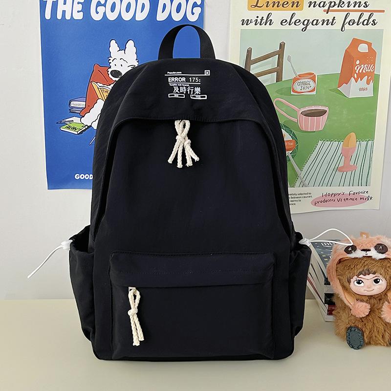 Schoolbag Japanese Ins Simple School Bag Women's Daily Versatile Backpack Middle School College Student Small Fresh Commuter Backpack