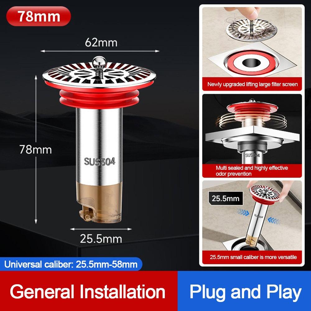 Insect Proof Removable Seal Stopper Easy Install Basin Drain Filter  Water Drain Supplies