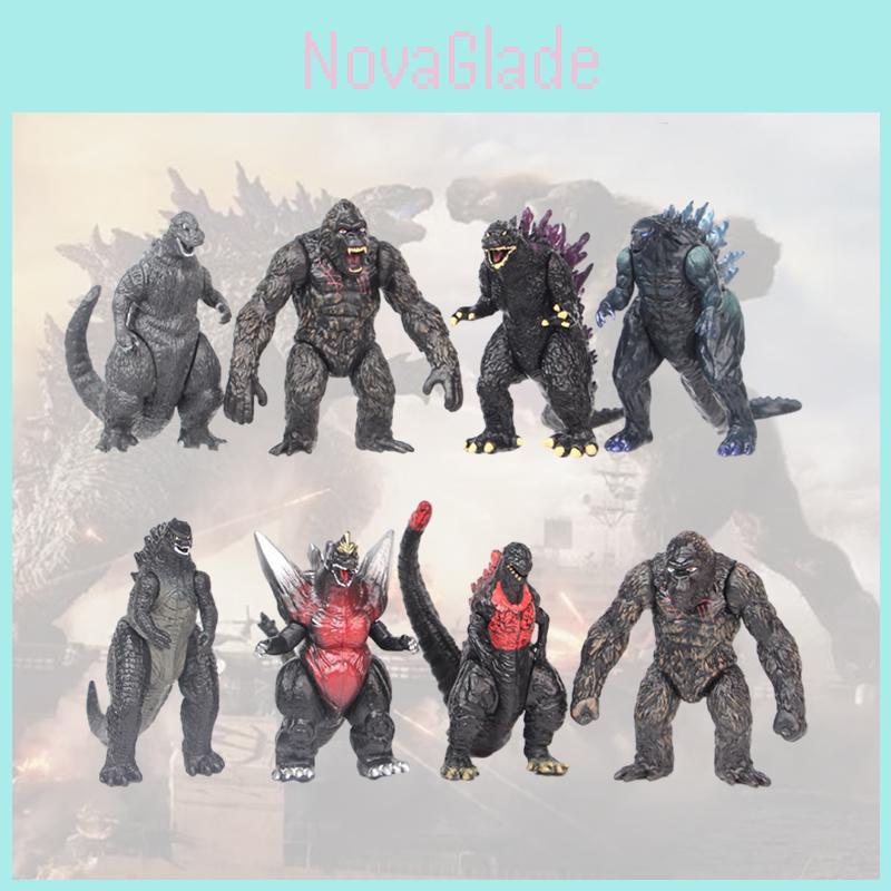Godzilla Collection Decorative Figure For King Kong Battle Pvc Material 8.5cm Size Creative And Cool Style
