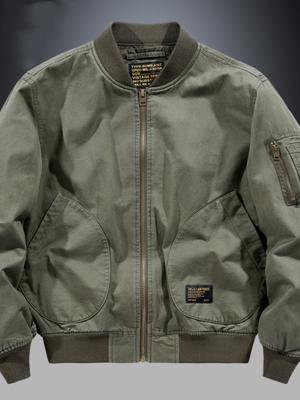 American Retro New Baseball Jacket Men's Spring and Autumn Bomber Jacket Men's Casual Tooling Top Men's