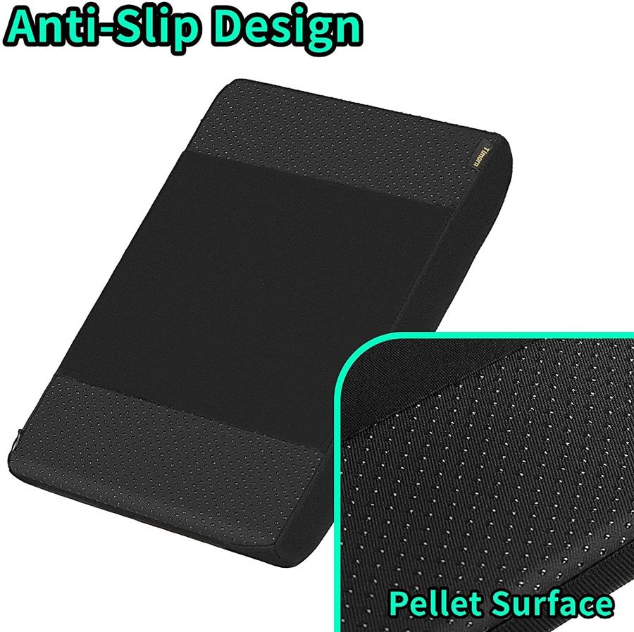 

Car Armrest Pad Center Console Armrests Box Cover Black Memory Foam Universal