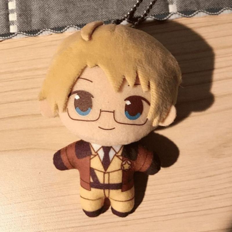 Hetalia Axis Powers Anime Aph 10cm Pluche Poppen Set Knuffeldier Sleutelhanger Hanger Schattig Verzamelobject Cadeau Voor Anime Liefhebbers Fans 10cm