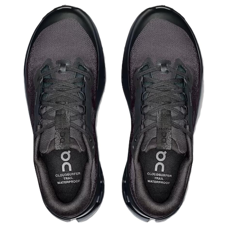 ON  Cloudsurfer Trail 2 Waterproof Triple Black Women Sneakers 3WF30121043