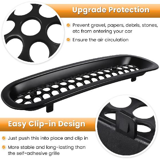 Front Grille Mesh Inserts & Headlight Cover for Jeep Wrangler JK JKU Sport Freedom Rubicon Sahara Unlimited 2007-2018 Exterior Accessories Clip-in