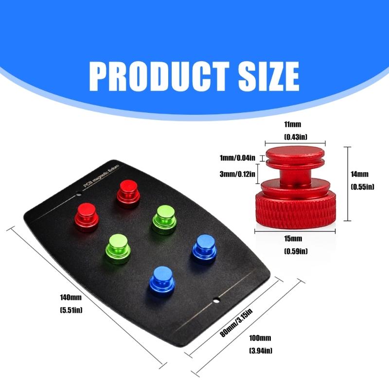 Efficient Metal PCB Clamp With Electromagnetic Pin For Secure Circuit Board Positioning And Soldering Electronics Repair
