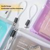 Transparent Colored File Bag A4 Zipper Handbag Gifts Test Paper Storage Bags