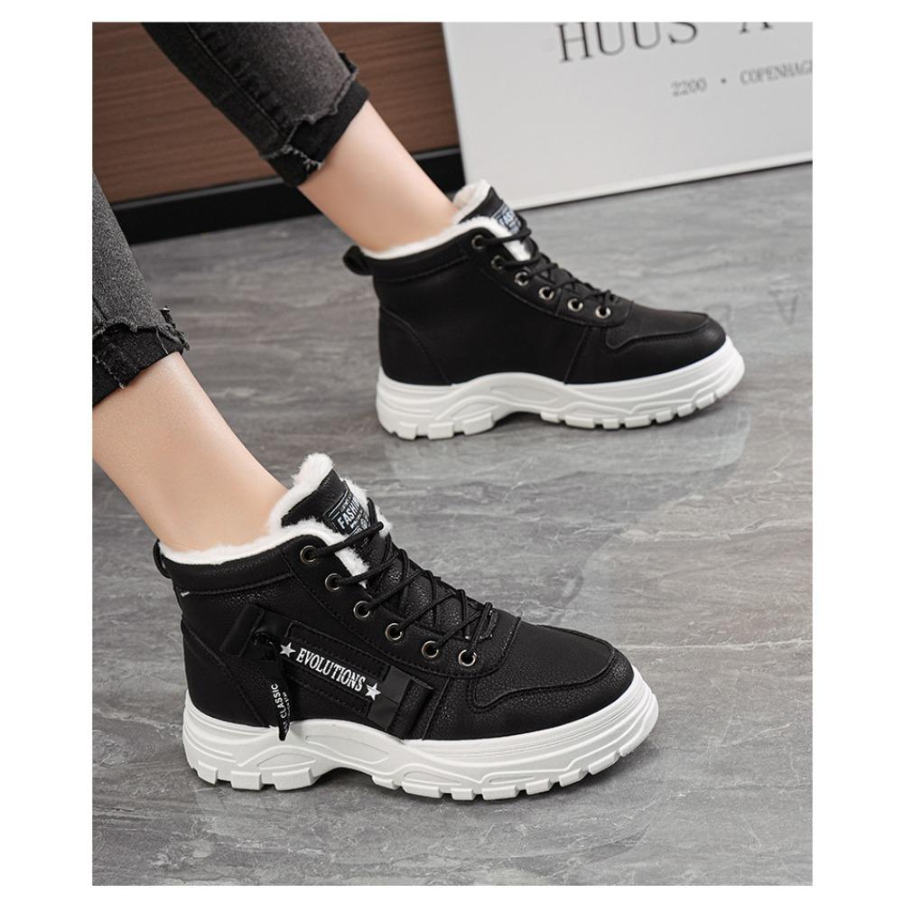 **Women Winter Snow Boots Fleece Lined Thick Waterproof Anti Slip Warm Martin Boots**