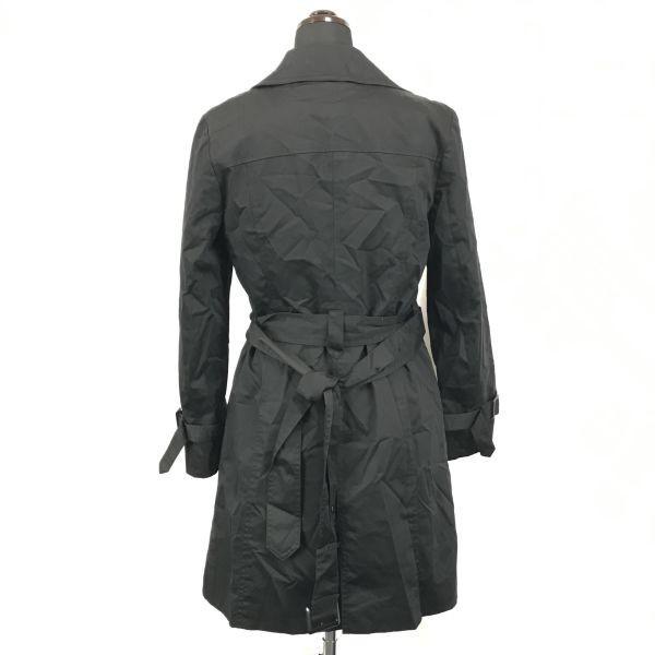 Les Mues Padded Trench Coat Outer Detachable Liner Women SS Black(USED)