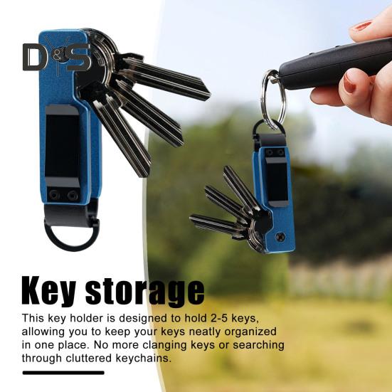 Key Storage Clip Compact Design Metal Construction Outdoor Portable Key Storage Organizer Compatible with Various Key Types