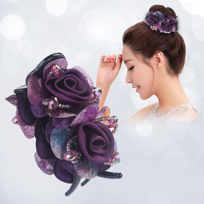 High-end Hårnål Hodeplagg Kvinners Høy Hestehale Klemme Bakhodet Hårklemme Temperament Hårnål