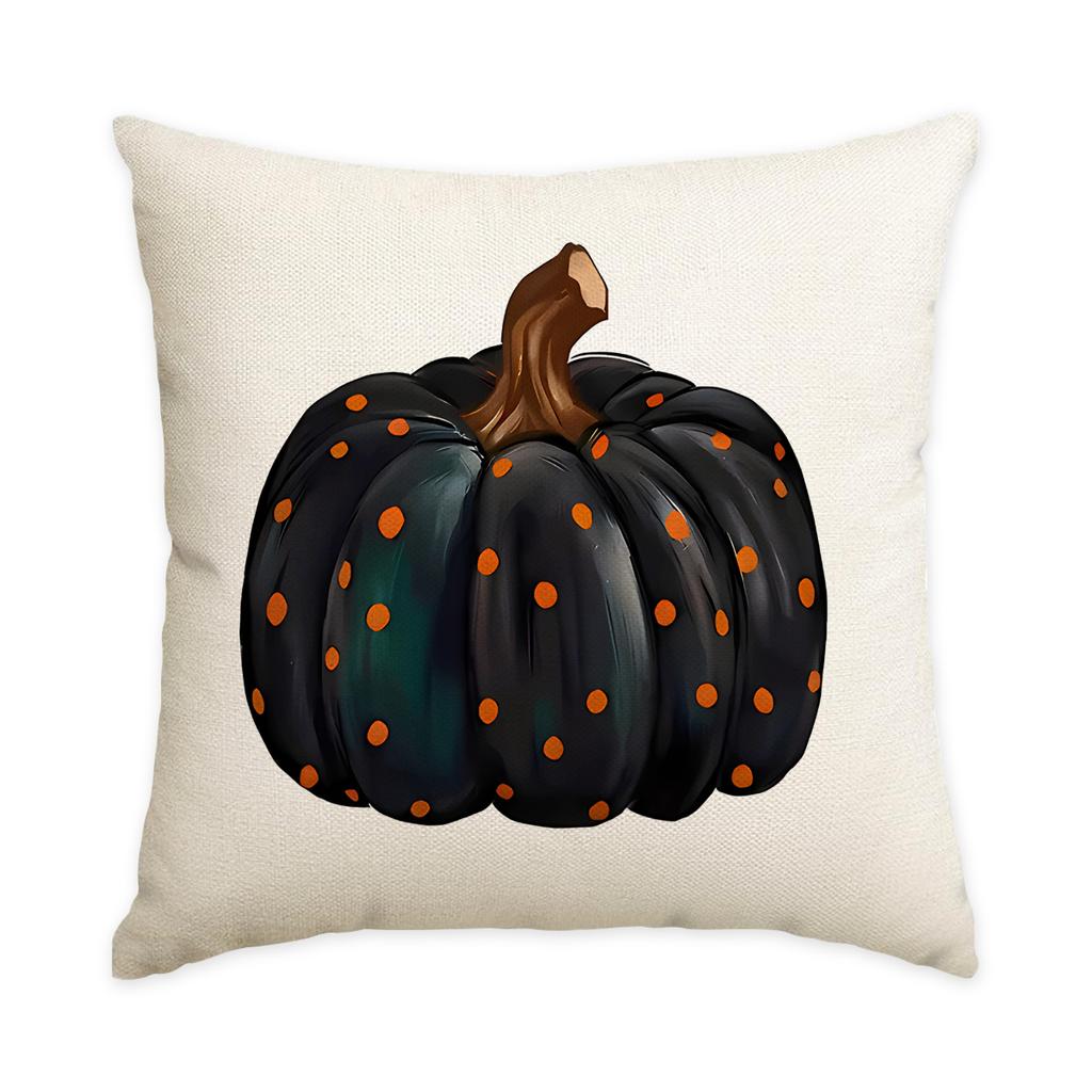 1/4Pcs Halloween Pillowcase, Halloween Black Pumpkin Truck Cushion Cover, Decorative Sofa, Living Room, Bedroom Cushion Cover