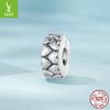 Splicing Small Love Diy Bracelet Positioning Buckle, Fashionable Versatile S925 Sterling Silver Heart-Shaped Beads