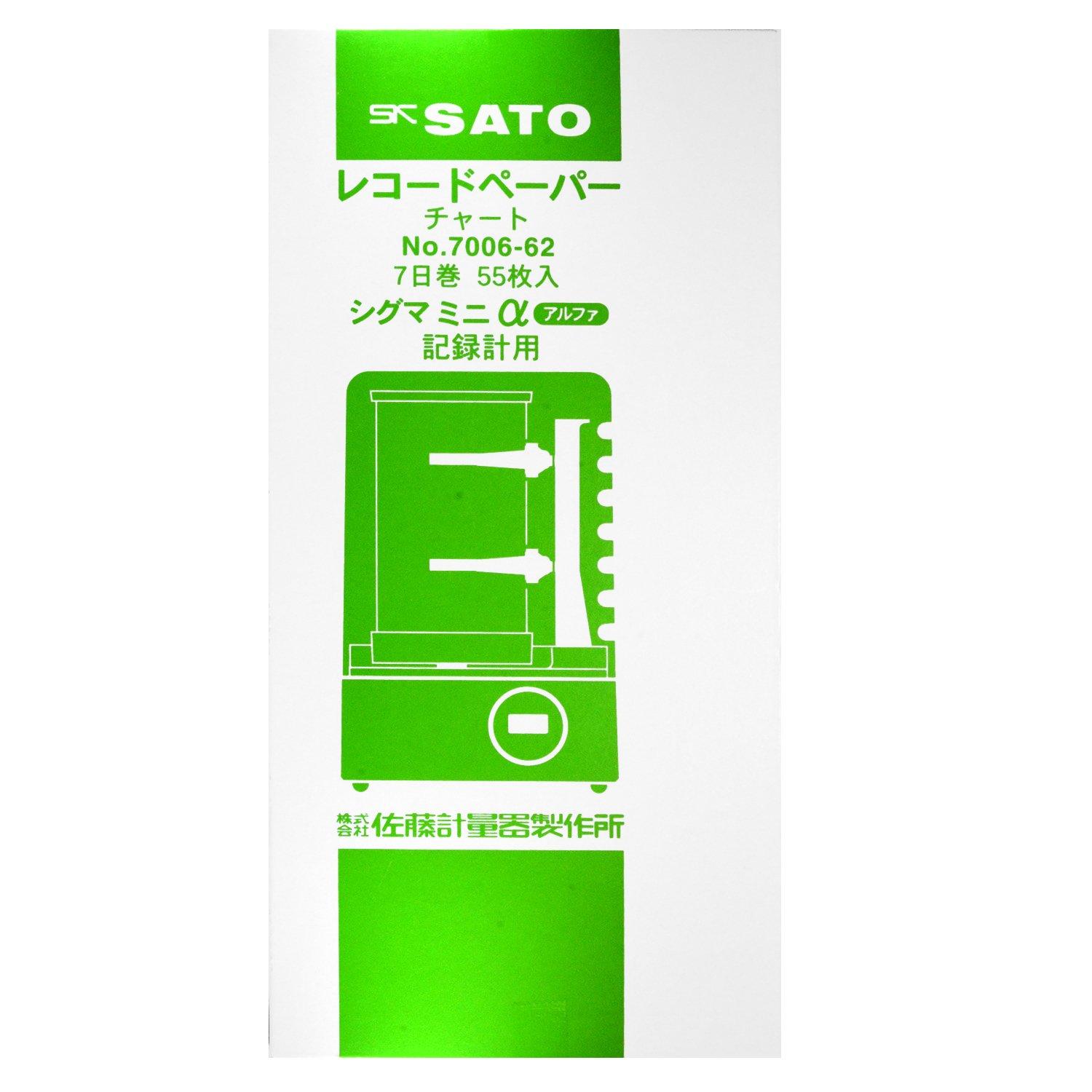 

Бумага для записи измерительного прибора Sato для регистратора Sigma Mini Alpha (САТО) 7006-62