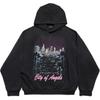 Balenciaga City Of Angels Motiv Printet Hættetrøje 767877TSVR31041