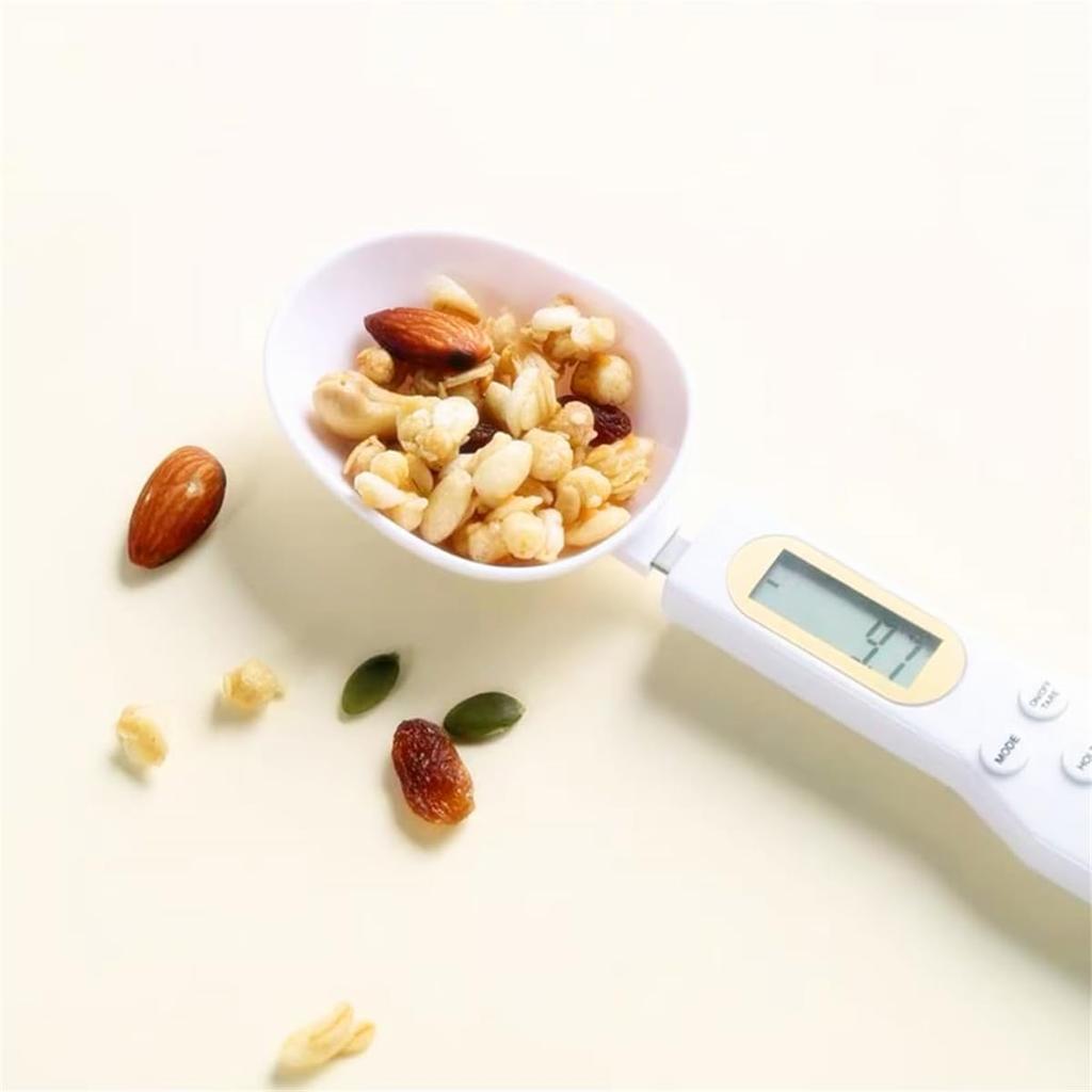Electronic Measuring Spoon - Digital Spoon Scale, Ideal for Cooking, Baby Food, Supplementary Foods, and Cat Food, with Auto Power Off Function and