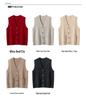 Women's Cashmere Vest: Autumn & Winter Style, Sleeveless, Fashionable Layering Cardigan, 7-Gauge Thick