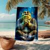 Ultra-Soft Beach Towel with Shrek Theme,Ideal for Pool - Camping, Diving - Perfect Travel Essential, Vibrant Beach Towel.