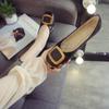 Fashion Brand Soft Ballet Ballerinas Flats Shoes Gold Square Buckle Casual Driving Moccasins Feminino Brief Slip On Espadrilles Oxfords