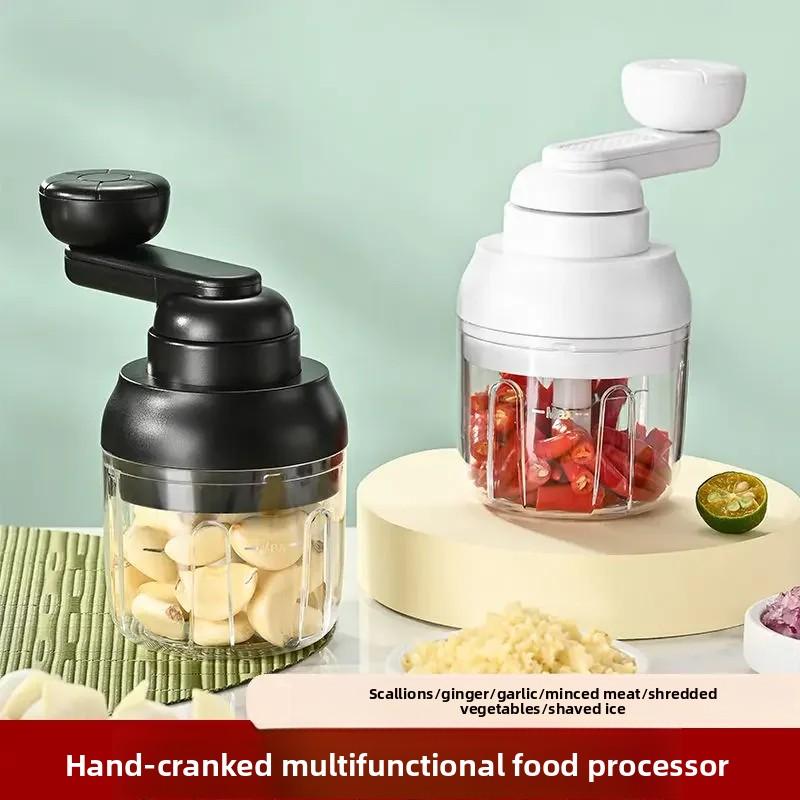 Hand-cranked garlic paste wonder meat grinder, small household manual mixing and grinding machine