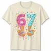 Funny Spotty 67 Unisex T Shirt Six Seven Dotty Spot Tee Graphic Top
