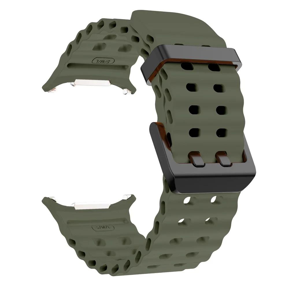 No Gaps Silicone Sports Marine Strap For Samsung Galaxy Watch Ultra Band For Galaxy Watch Ultra 47mm Bracelet Watchband