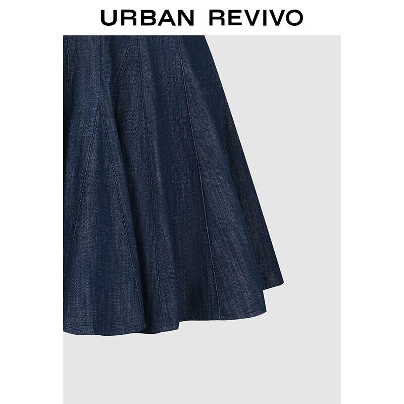 UR2026 Women's Casual 3D Bow Denim Mini Dress