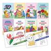 Ink Proof Paper Coloring Book 8PCS Children's Cartoon Book, Animals/Fruits/Vehicles/Fairy Tale Characters Theme, Thickened Ink-proof Creative Drawing