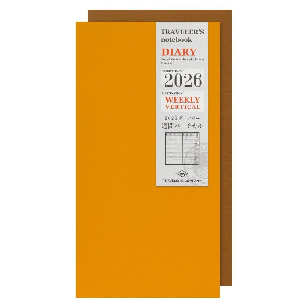 Travelers Notebook Planner Refill 2026 A5 Slim Vertical January Start