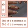 Unghie finte lucide da premere con mandorla, unghie adesive in 12 misure, 24 pezzi punte per unghie francesi per decorazioni fai da te per nail art