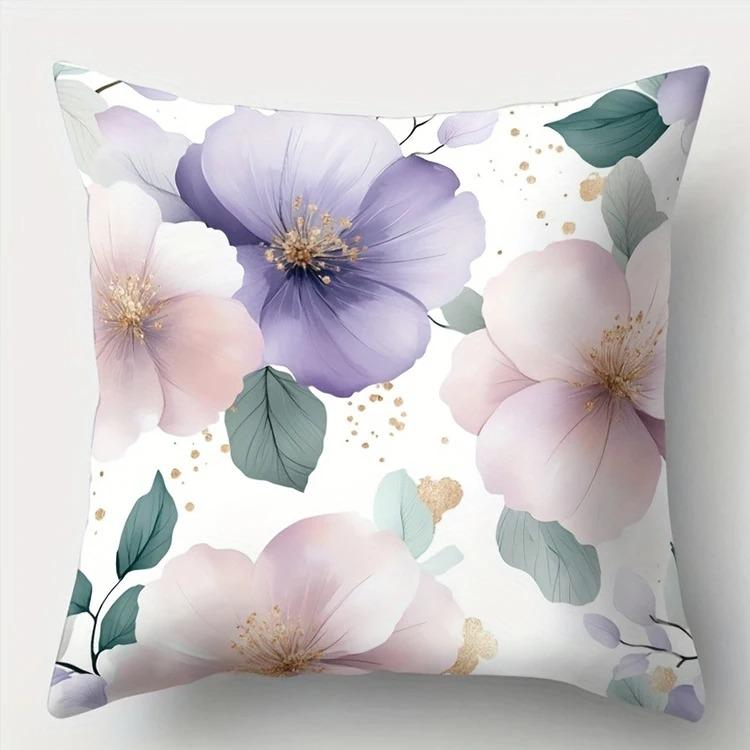 Home Decor Floral Patterned Cushion Covers For Elegant Decor Pattern Cushion Cover Suitable For Sofa Bedroom Car Pillow Cover