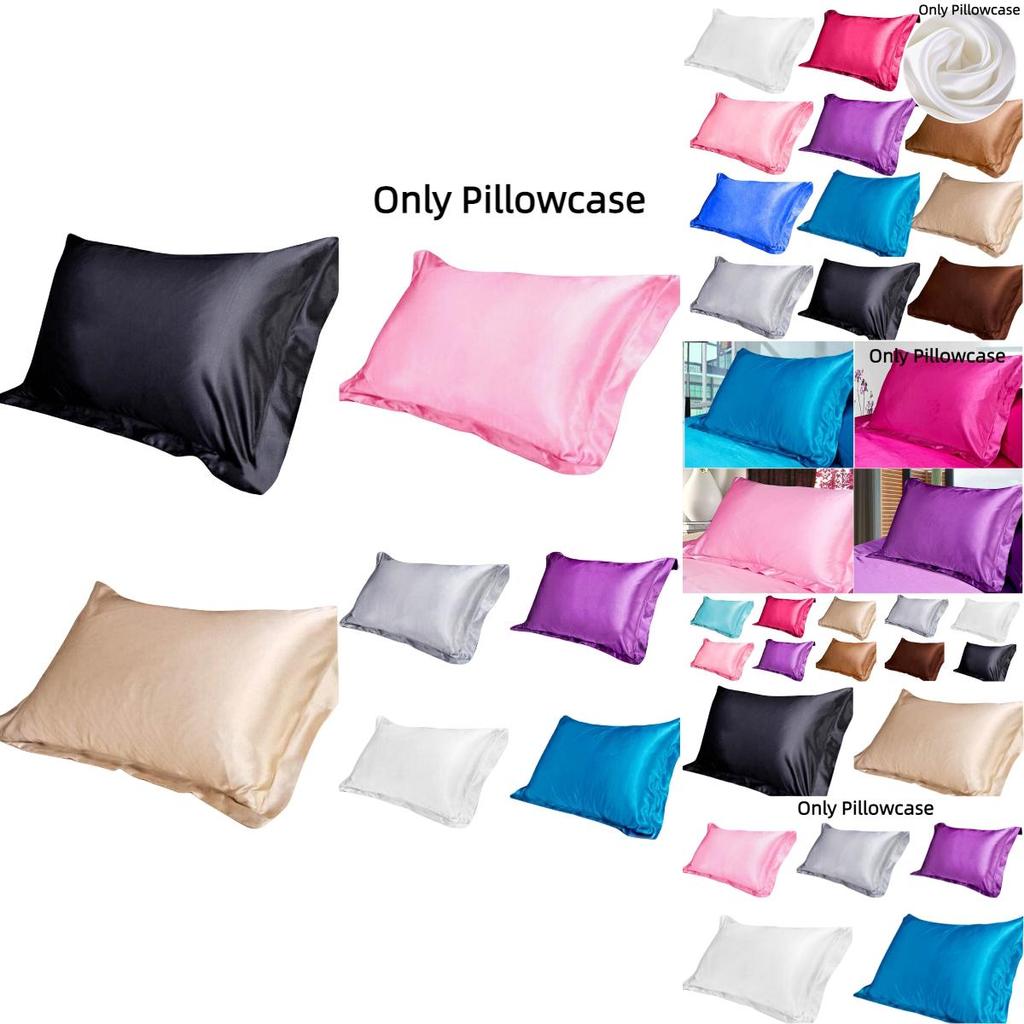 Luxurious Single Pillowcase For Summer Soft And Smooth Silk-like Polyester Fiber Fabric