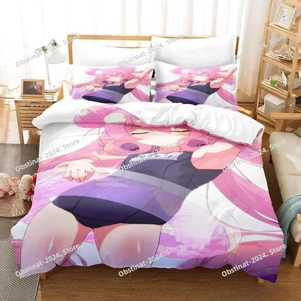 Fashion 3D Print Anime Pink Girls Neneka Bedding Set Single Twin Full Queen King Size Bed Set Adult Kid Bedroom Duvet cover sets