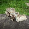 3D Puzzle Diy Wooden Toy Bulldozer Assembly Model Adult Birthday Halloween Christmas Gift