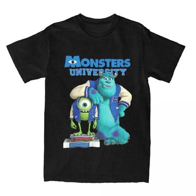 Men Women Monsters Inc University T Shirts Cotton Tops Short Sleeve Crewneck Tee Shirt Gift T-Shirts Casual Cute Tops