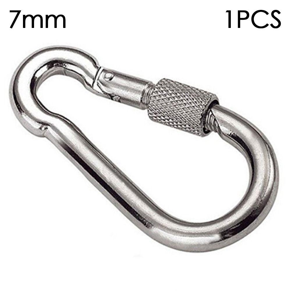 

Quick Link Camping Equipment Outdoor Climbing Gear Buckle Ring Carabiner Safety Hook Travel Kit 7MM